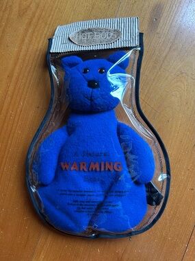 Hot Bods Blue Thermsl Warming Bear Plush